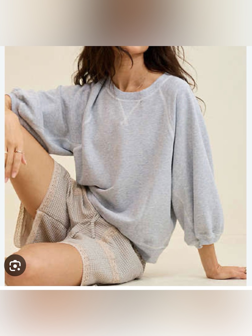 *TWO* Aerie 3/4 Sleeve Crewnecks